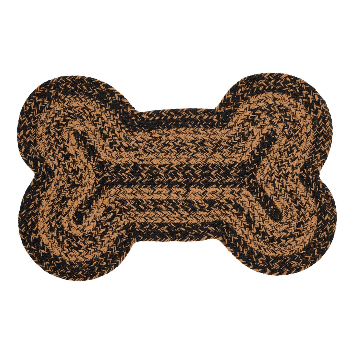 Black & Tan Indoor/Outdoor Medium Bone Rug