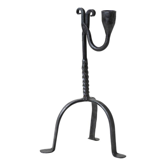 Single Taper Wrought Iron Candle Holder